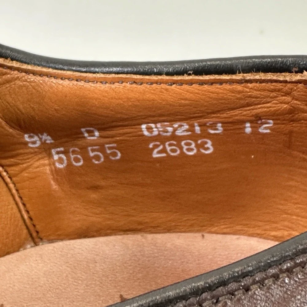 Allen Edmonds Park Avenue‎ Oxford Shoes Mens 9.5D Brown Leather Cap Toe